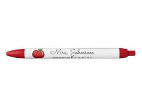 Picture red apple pen for kindergarten teacher