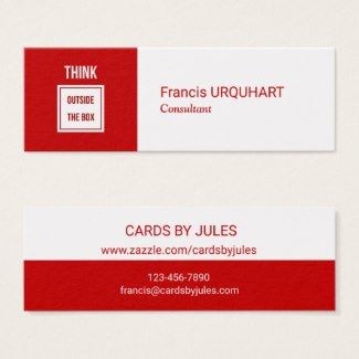 Image Mini business cards for consultant