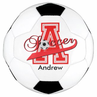 Picture custom initial name soccer ball